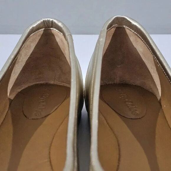 NEW See By Chloe Chany Ballet Flat Womens EU 40 Metallic Gold Leather Designer - Picture 7 of 14